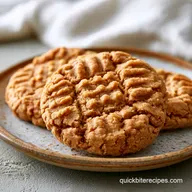 Guilt-Free 3Ingredient Peanut Butter Cookies: Crisp