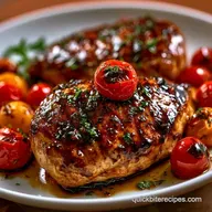 Baked Balsamic Chicken Cherry Tomatoes in 40 Minutes
