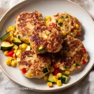 Chicken Zucchini Corn Burger in 20 Minutes