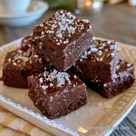 Dark Chocolate Sea Salt Fudge: Guilt-Free