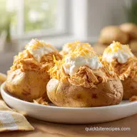 Crack Chicken Stuffed Potatoes for 4