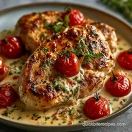 Creamy Tuscan Chicken with Cherry Tomatoes