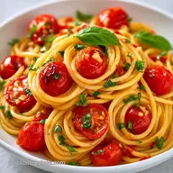 Easy Cherry Tomato Pasta Sauce with Roasted Garlic