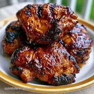 Mahogany-Glazed Fathers Day Grilled Chicken