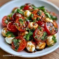 Fresh Basil Cherry Tomato Salad for 4