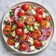 Healthy Feta Cherry Tomato Salad in 10 Minutes