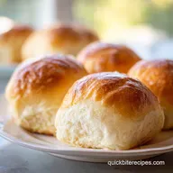 No Knead Sandwich Rolls: Fluffy