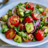 Quick Avocado Cherry Tomato Salad in 10 Minutes