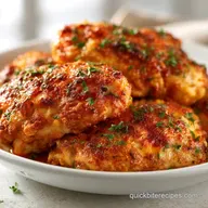 Simple Baked Chicken Thighs: Crispy