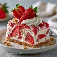 Simple Strawberry Ice Cream Cake with Graham Crust