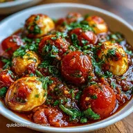 Spicy Egg Cherry Tomato Curry: Indian Style