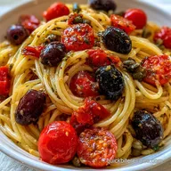 Vegan Tomato Puttanesca with Cherry Tomatoes