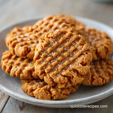 Peanut Butter Cookies in 20 Minutes Recipe Card