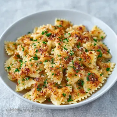 Air Fried Bowtie Pasta in 15 Minutes Recipe Card