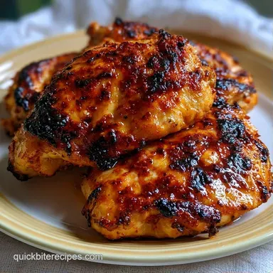 15 Minute Air Fryer Garlic Thighs: Savory Recipe Card