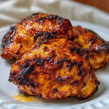 15 Minute Air Fryer Garlic Thighs: Savory