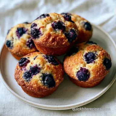 Blueberry Greek Yogurt Muffins in 30 Min Recipe Card