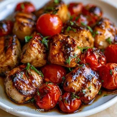 Chicken Cherry Tomatoes in 30 Minutes Recipe Card