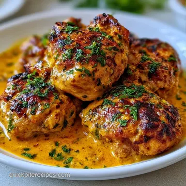 Chicken Thigh Masala for 4 Servings Recipe Card