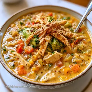 Creamy Chicken Tortilla Soup One-Pot