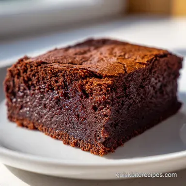 Fudgy Chocolate Brownies: Velvety Center Recipe Card