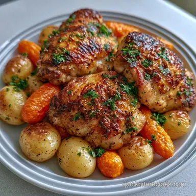 Easy Chicken Dinner for Dad: One-Pan Recipe Card