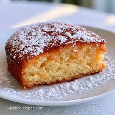 Easy Greek Yogurt Cake in 40 Minutes Recipe Card