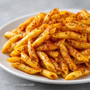 Easy Pasta Chip Snack: Crispy Baked Recipe Card