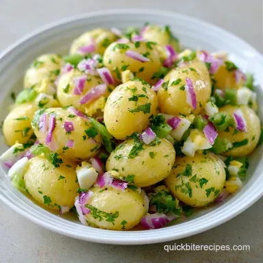 Fathers Day Potato Salad for 8 Servings Recipe Card