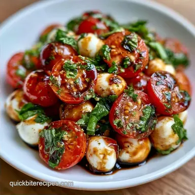 Fresh Basil Cherry Tomato Salad for 4