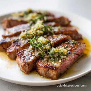 Garlic Butter Brazilian Steak: 41 Mins Recipe Card