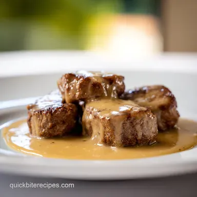 Garlic Butter Steak Bites in 25 Minutes Recipe Card