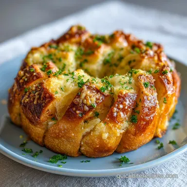 Garlic Parmesan Monkey Bread: Party-Ready Recipe Card