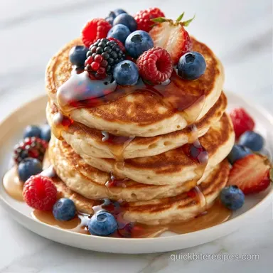 Greek Yogurt Pancakes in 15 Minutes Recipe Card