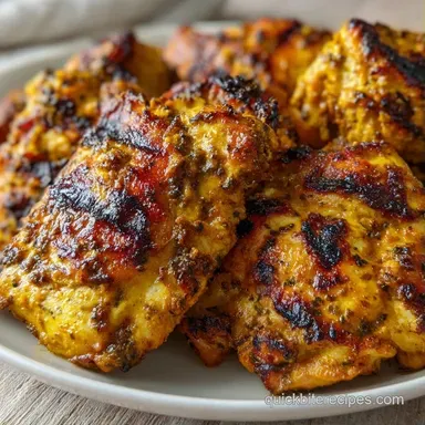 Indian Chicken Thighs for 4 Servings Recipe Card