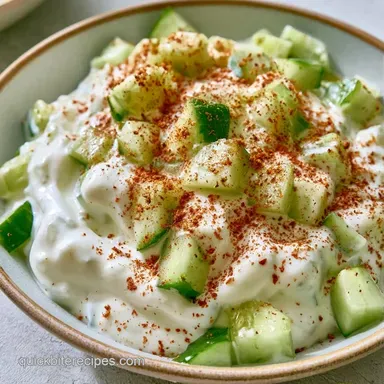 Indian Yogurt Cucumber in 10 Minutes Recipe Card