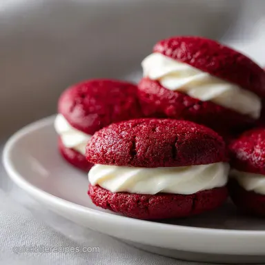 Red Velvet Thumbprint Cookies for 24 Recipe Card