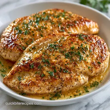 Simple Garlic Butter Chicken in 20 Minutes Recipe Card