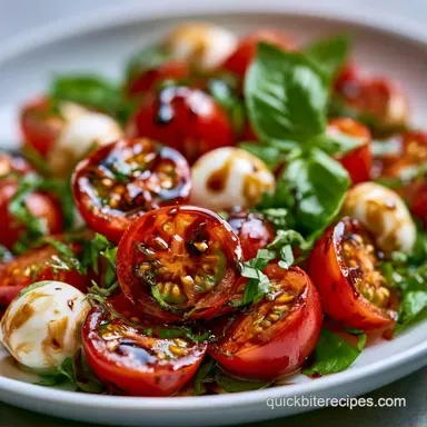 Mozzarella Cherry Tomato Salad for 6 Recipe Card