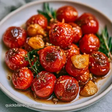 Simple Roasted Cherry Tomatoes in 35 Min Recipe Card