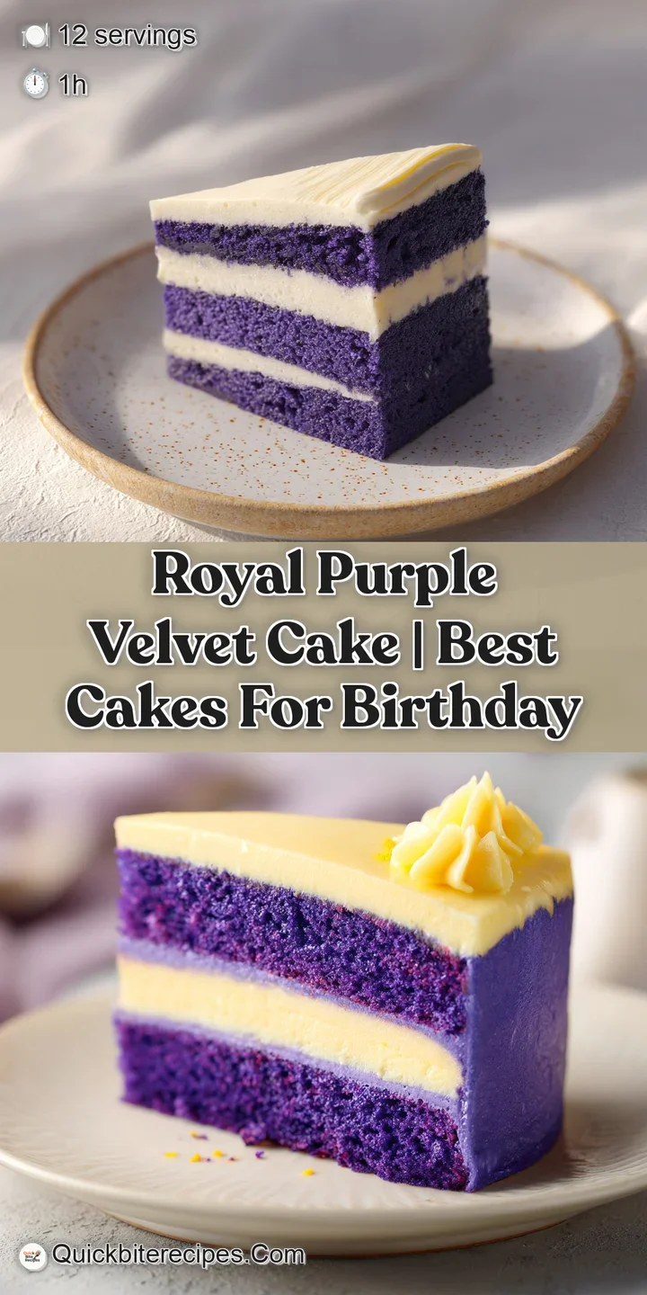 Extreme close-up showing the porous, rich purple sponge and a luscious layer of silky white cream frosting.