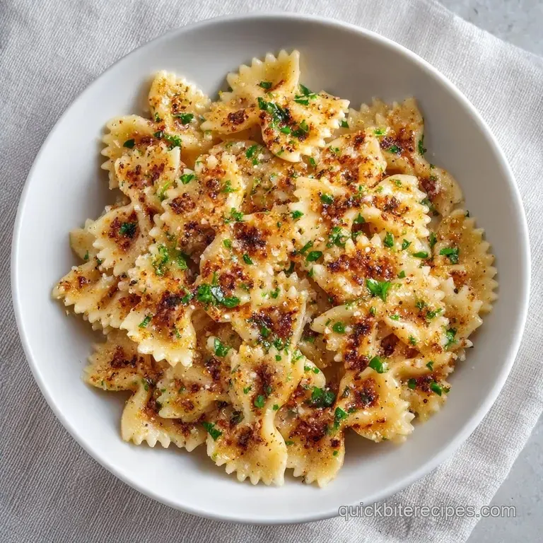 Air Fried Bowtie Pasta: Crispy and Savory