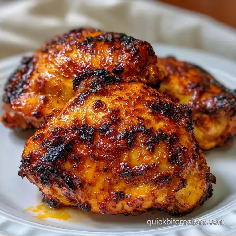 15 Minute Air Fryer Garlic Thighs: Sizzling and Savory