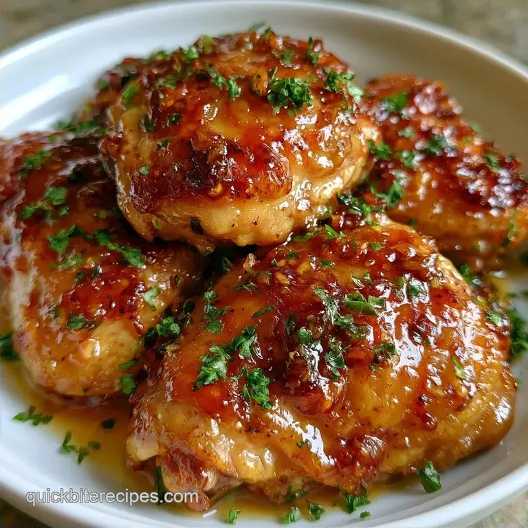 Best Chicken Thigh Dinner: Honey Garlic Glazed