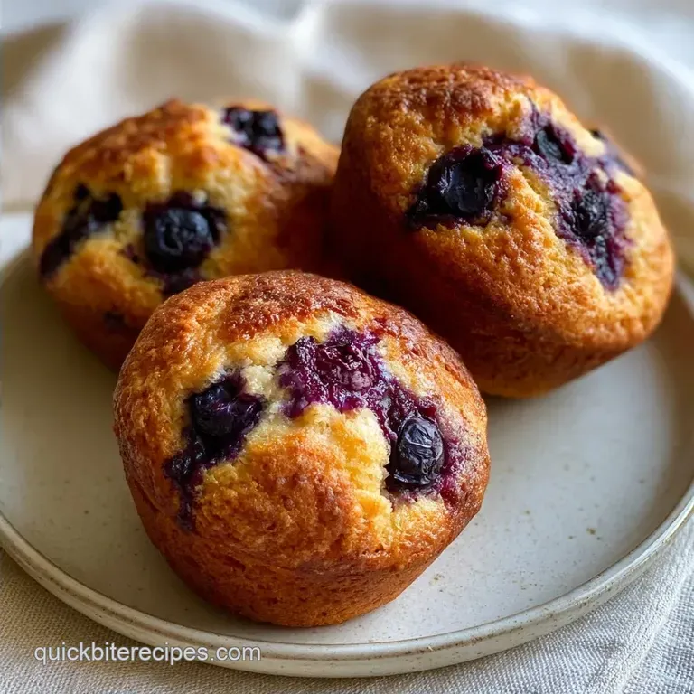 Tender Blueberry Greek Yogurt Muffins