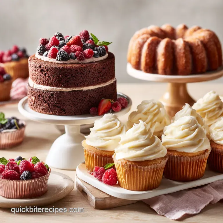 6 Easy Cake and Cupcake Recipes