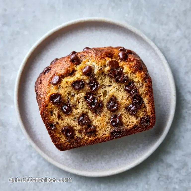 Moist Chocolate Chip Yogurt Banana Bread