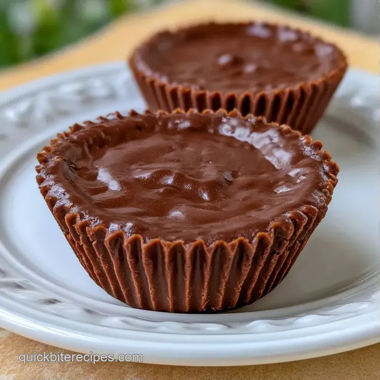 Three chilled treats arranged on a marble platter, featuring glossy chocolate bases and a dusting of cocoa powder.