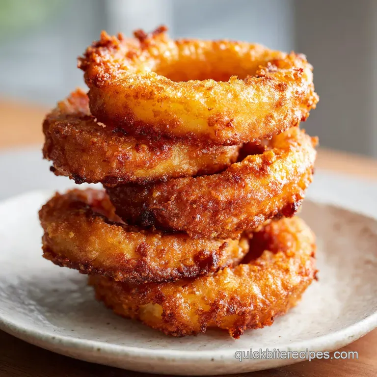 Fried Apple Rings: Golden and Crispy