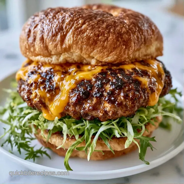 Three gourmet burgers on a rustic wooden board served with golden-brown fries and a small dish of red ketchup.